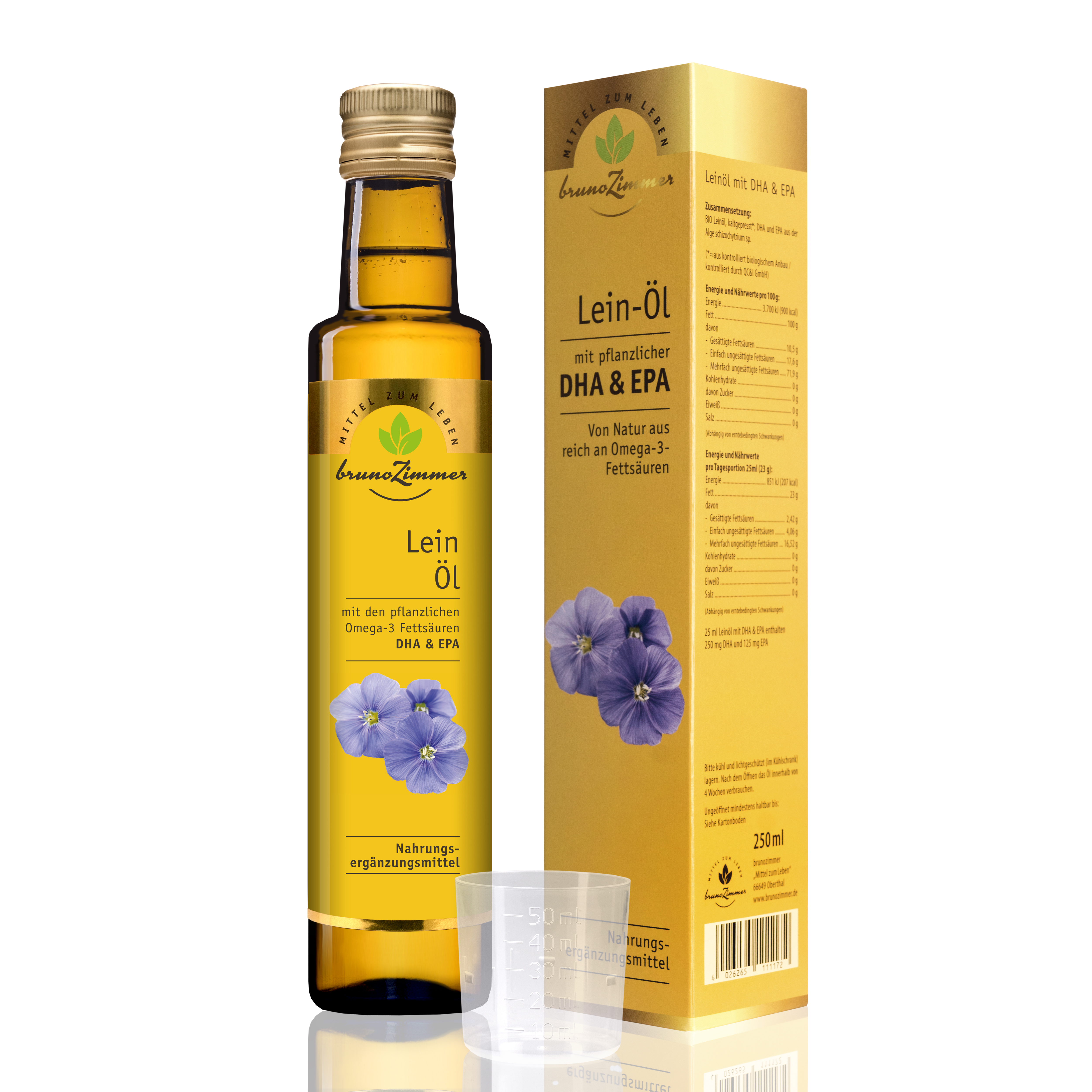 049e-Flaschen-250ml-leinoel-DHA-EPA Leinöl mit DHA & EPA - 250 ml