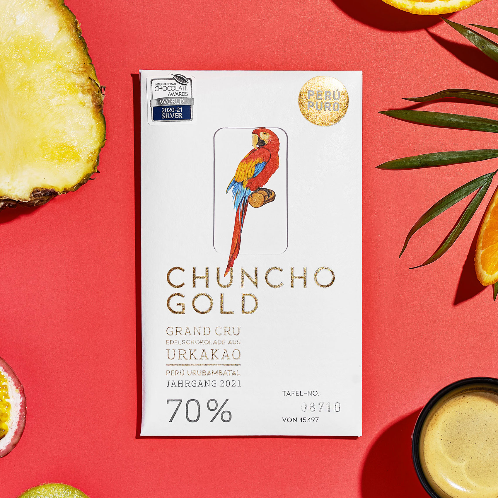Chuncho Gold Grand Cru 70%, Edelschokolade - 70 g
