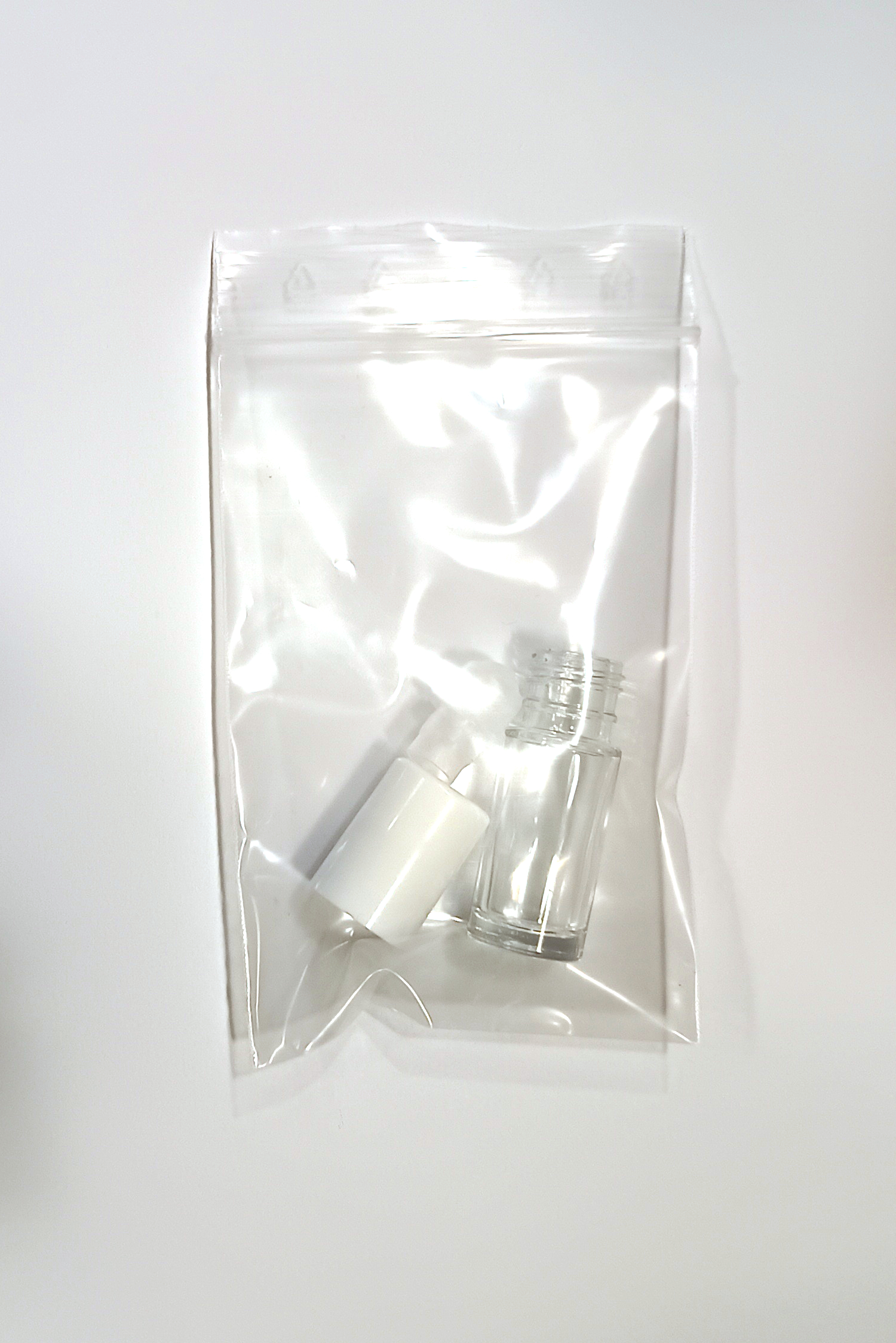 5ml Roll-on Klarglas Flasche mit Kappe und Kugel Fitment