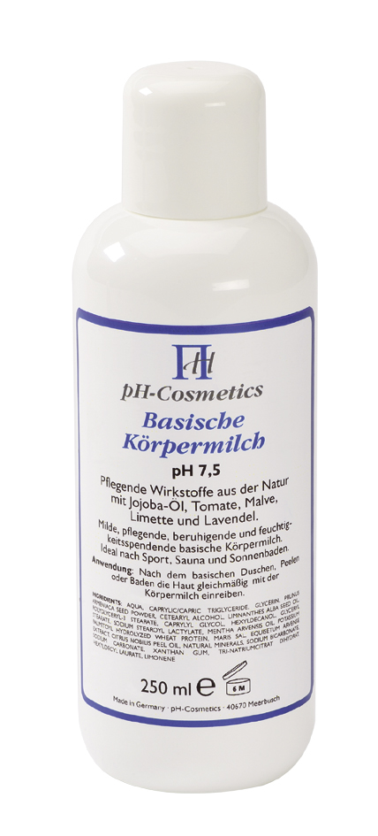 Basische Körpermilch pH: 7,5 250 ml