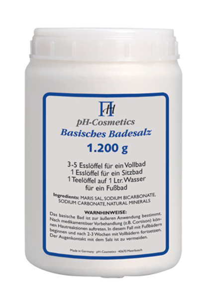 Basisches Badesalz 1200 g Dose pH 8,5-9