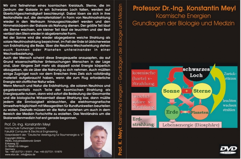 Kosmische-Energien DVD Kosmische Energien von Prof. Dr.-Ing. Konstantin Meyl